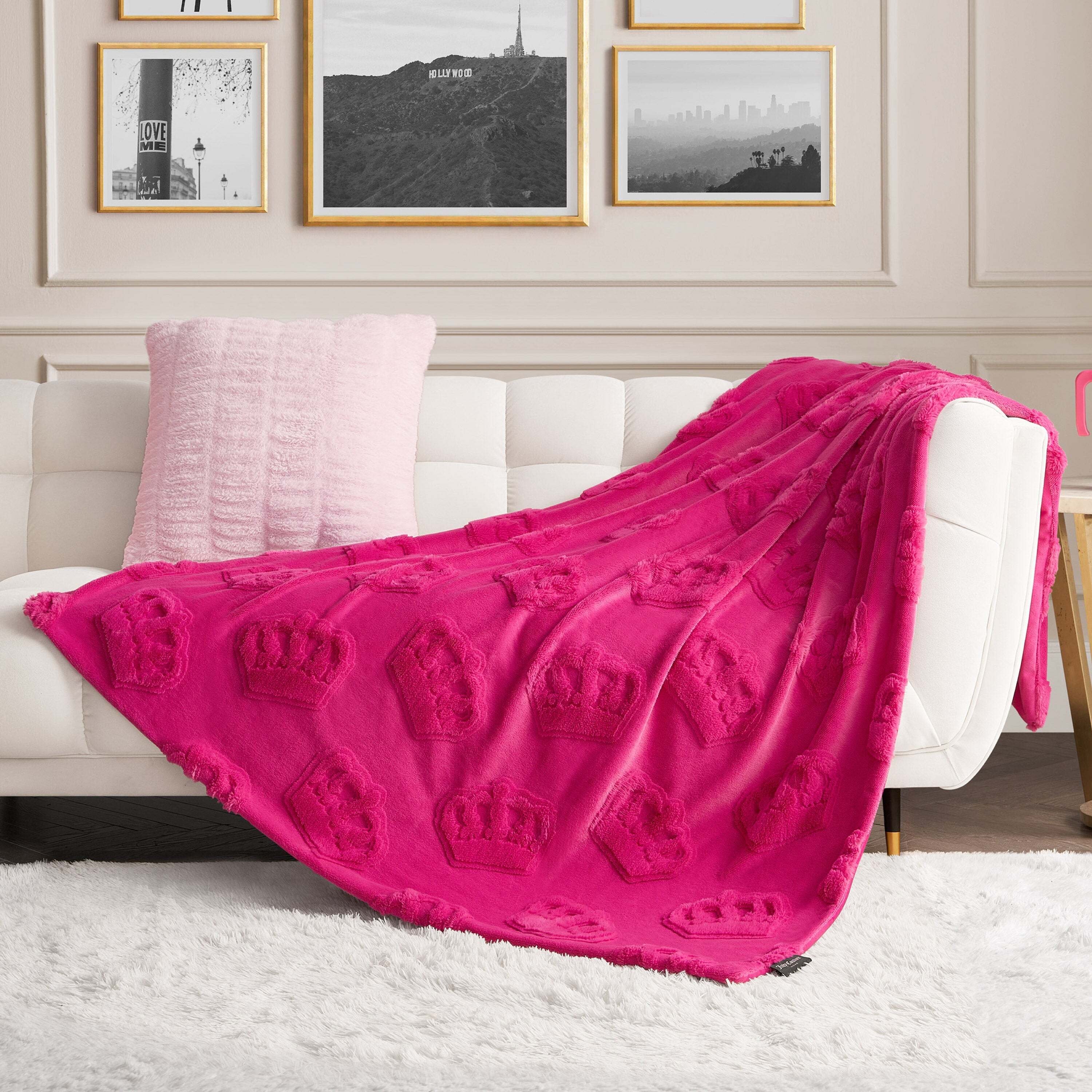 3D Faux Fur Throw Blanket