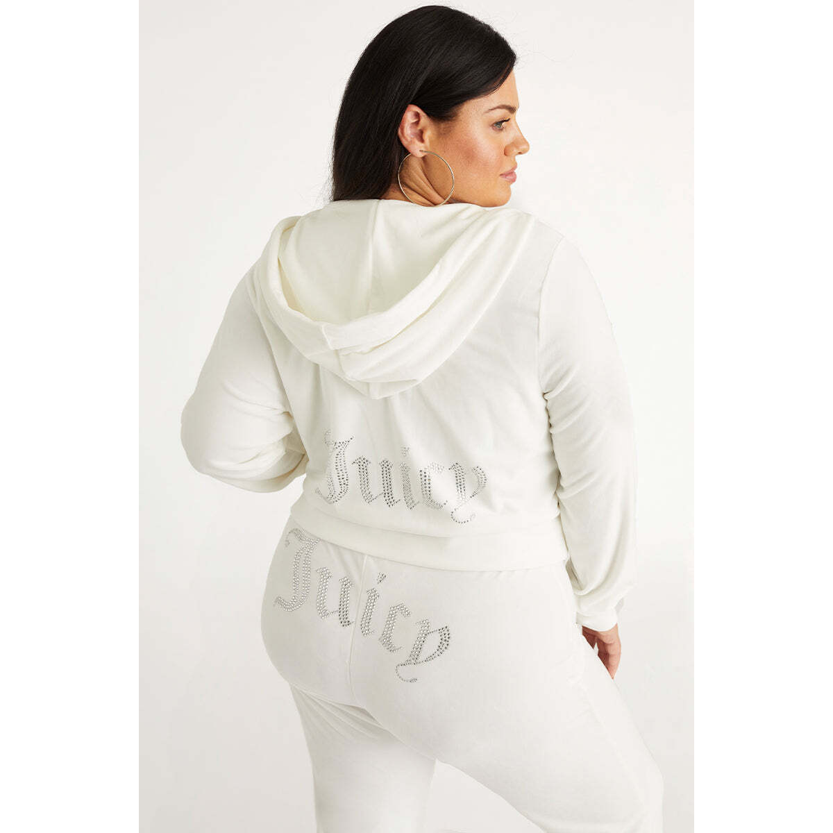 Plus-Size OG Big Bling Velour Hoodie