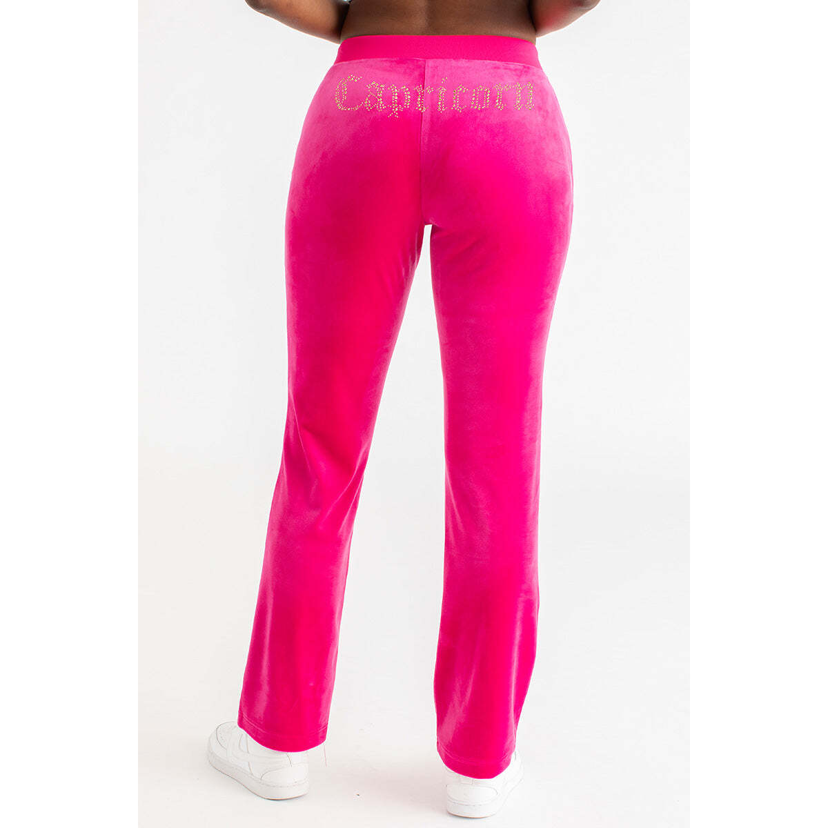 Capricorn Customizable Big Bling Velour Track Pants